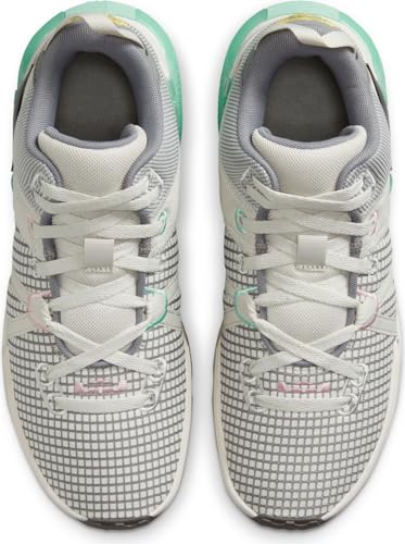 NIKE Lebron Witness VII, três quartos de alto homem, Light Bone Black Phantom Flat Pewter, 42 EU