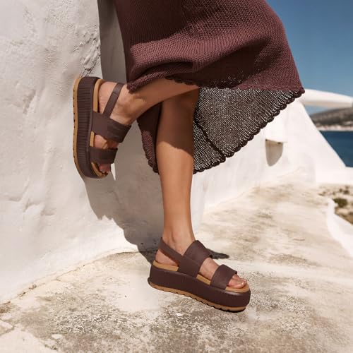 Image of Lovee Cosee Platform Water Sandals for Women Chunky Wedge Lug Sole Comfortable Waterproof Summer Walking Beach Shoes