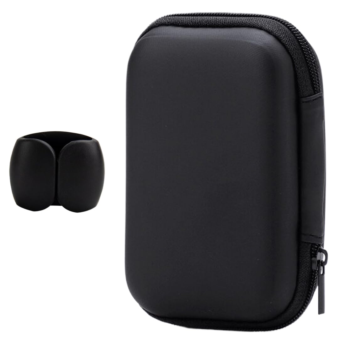 1 Custodia hard disk esterno e 1 fascetta per cavi, Custodia rigida custodie, Protegge il disco rigido, custodia protettiva antiurto per accessori elettronici, Borsa Antiurto Rigida Cover Case