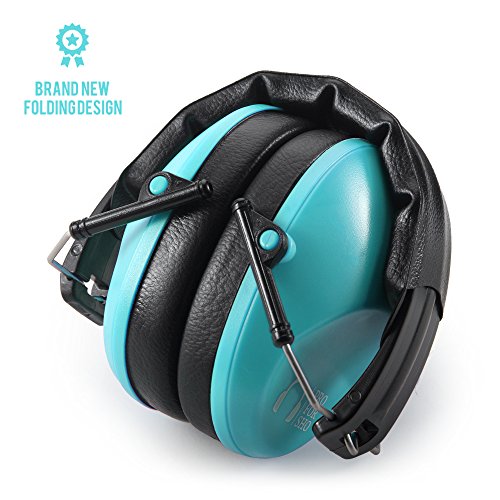 Pro For Sho 34Db Shooting Ear Protection - Special Designed Ear Muffs Lighter Weight & Maximum Hearing Protection - Standard Size, Teal #TOP6