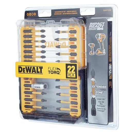 DEWALT FlexTorq Schlagschrauber-Bit-Set, 22-teilig (DWA2FTS22IR)