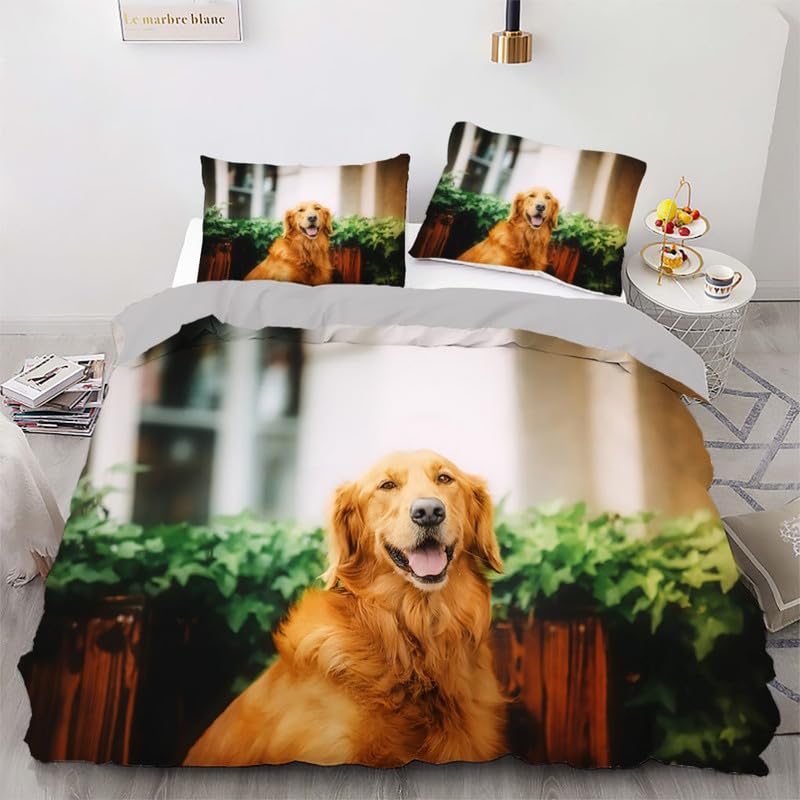Funda nórdica de perros de microfibra premium de 110g/㎡ con textura suave para cama de 90