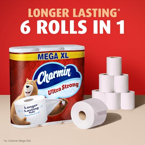Image of Charmin Ultra Strong Toilet Paper 8 Mega XL Rolls, 330 Sheets Per Roll