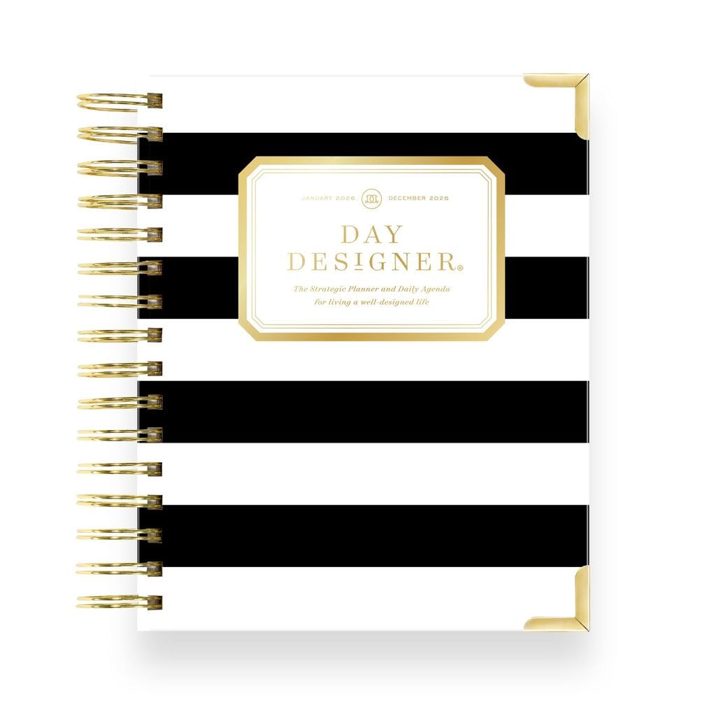Day Designer Mini agenda giornaliera 2026 – Premium Planner per un'organizzazione elegante. Combina calendario mensile, orario orario, lista di cose da fare, gratitudine, impostazione obiettivi