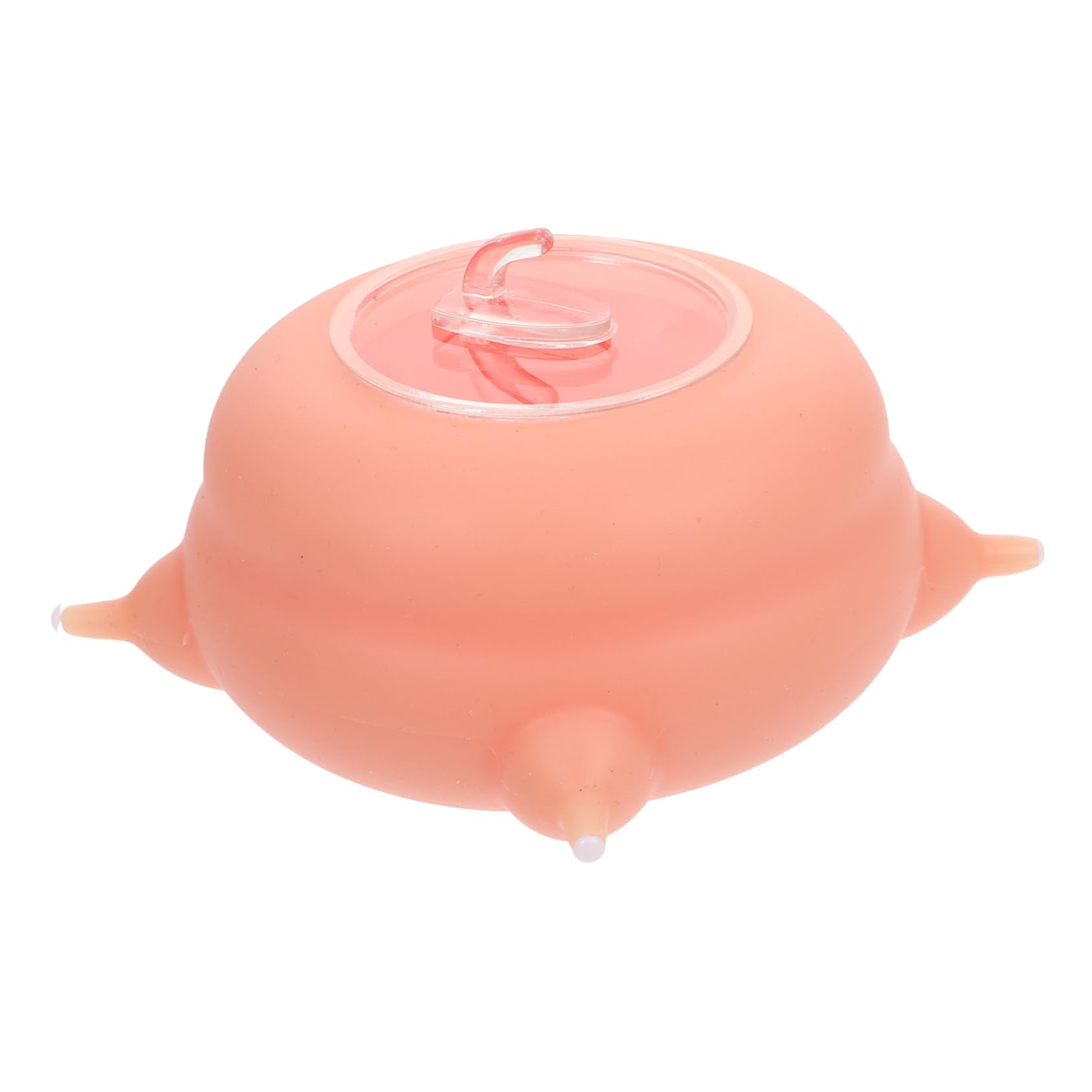 POPETPOP Biberon per Cuccioli in Silicone Rosa, Giocattolo Riutilizzabile per L'alimentazione e L'addestramento di Gattini e Cuccioli di Piccole Dimensioni