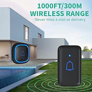 Wi fi doorbell classroom doorbell ip66 waterproof 115db with 56 chimes door bell ringer wi fi 1000ft vary battery doorbell chime equipment 7 ranges quantity mute mode doorbells for house child room workplace   cucciolini doodles