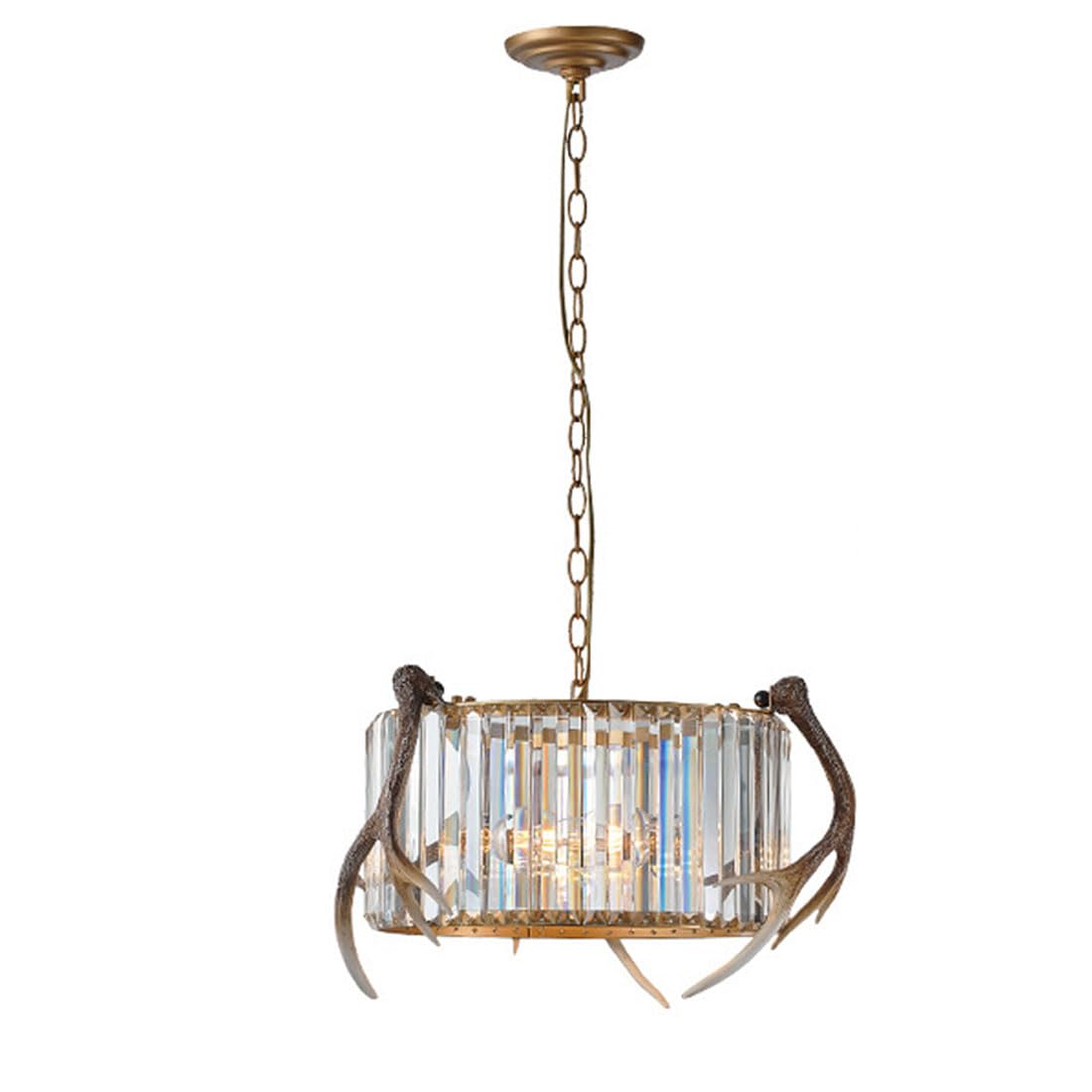 KXEcoLife E27 Scandinavian light luxury chandelier, creative retro for living room restaurant bar B&B cafe card holder lamps and lanterns,A