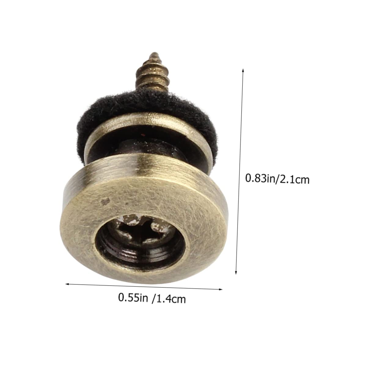 BESPORTBLE 6Pcs Guitar Strap Lock Button Slip Quick Release Pins for Electric Acoustic Bass Durable Finish Easy Installation for Musicians and Guitar Enthusiasts