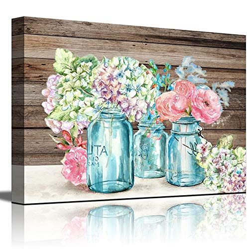 LKY ART Wall Art 3 Panel Red Tree Oil Painting Abstract Art Wall