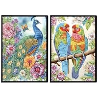 Ctosree Lot De 4 Carnets De Peinture Diamant 5D, Carnet De