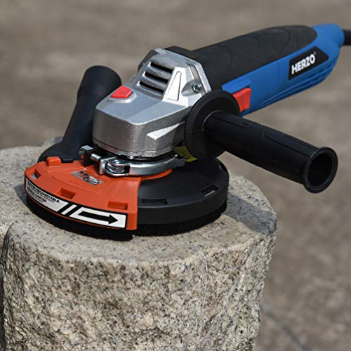 HERZO Universal Surface Grinding Dust Shroud for Angle Grinder 5-inch
