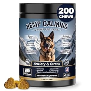 Calming Chews for Dogs 200ct Hemp D...