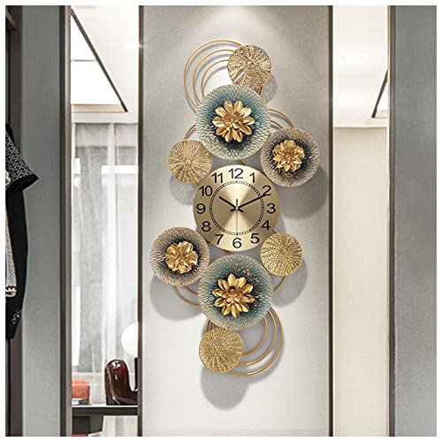 Montres murales de décoration créative en métal 3D de luxe