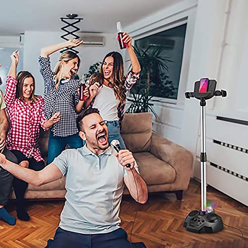 ilive ijbs90b karaoke singing stand bluetooth adjustable height includes 1 microphone