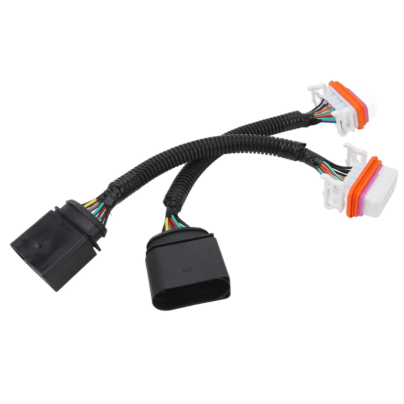 KIMISS 2 Stück HID-Scheinwerfer-Kabelbaum-Adapter 7L6 971 071 A Scheinwerfer-Kabelbaum-Adapter Kunststoff Auto HID-Scheinwerfer-Kabelanschluss