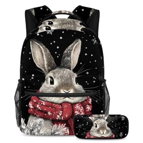 Sac à dos d'école résistant et grande capacité avec trousse pour ados actifs