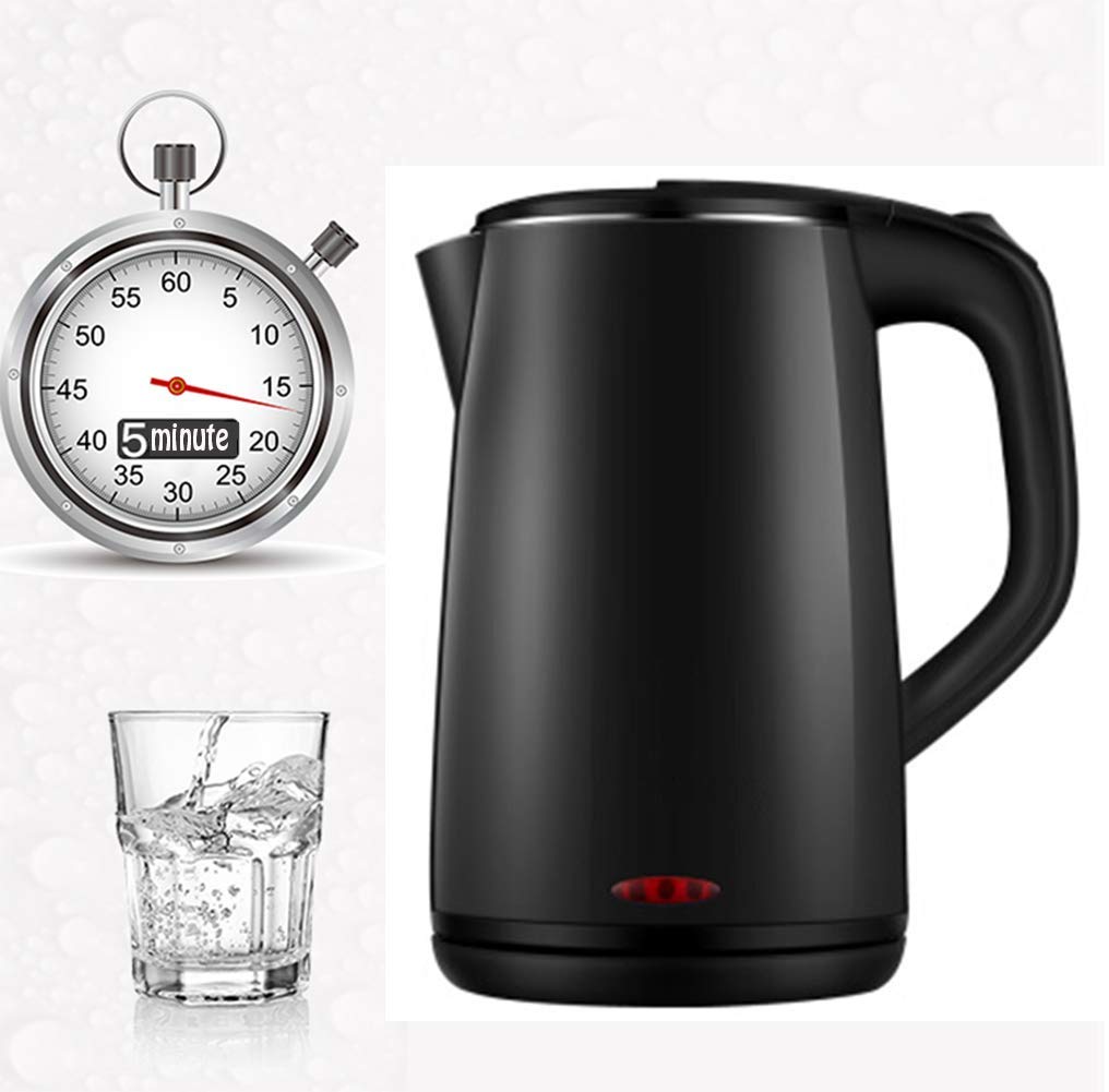 Czajnik elektryczny 1,8 l z wewnętrzną pokrywą ze stali nierdzewnej, czajnik elektryczny 1500 W (bez BPA), czajnik do szybkiego gotowania na gorącą wodę z automatycznym wyłączaniem i ochroną