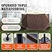 VEVOR Pop Up Gazebo Screen Tent 6 Sided Canopy Sun Shelter with 6 Removable Privacy Wind Cloths & Mesh Windows, 11.5x11.5FT Quick Set Screen Tent with Mosquito Netting, Brown