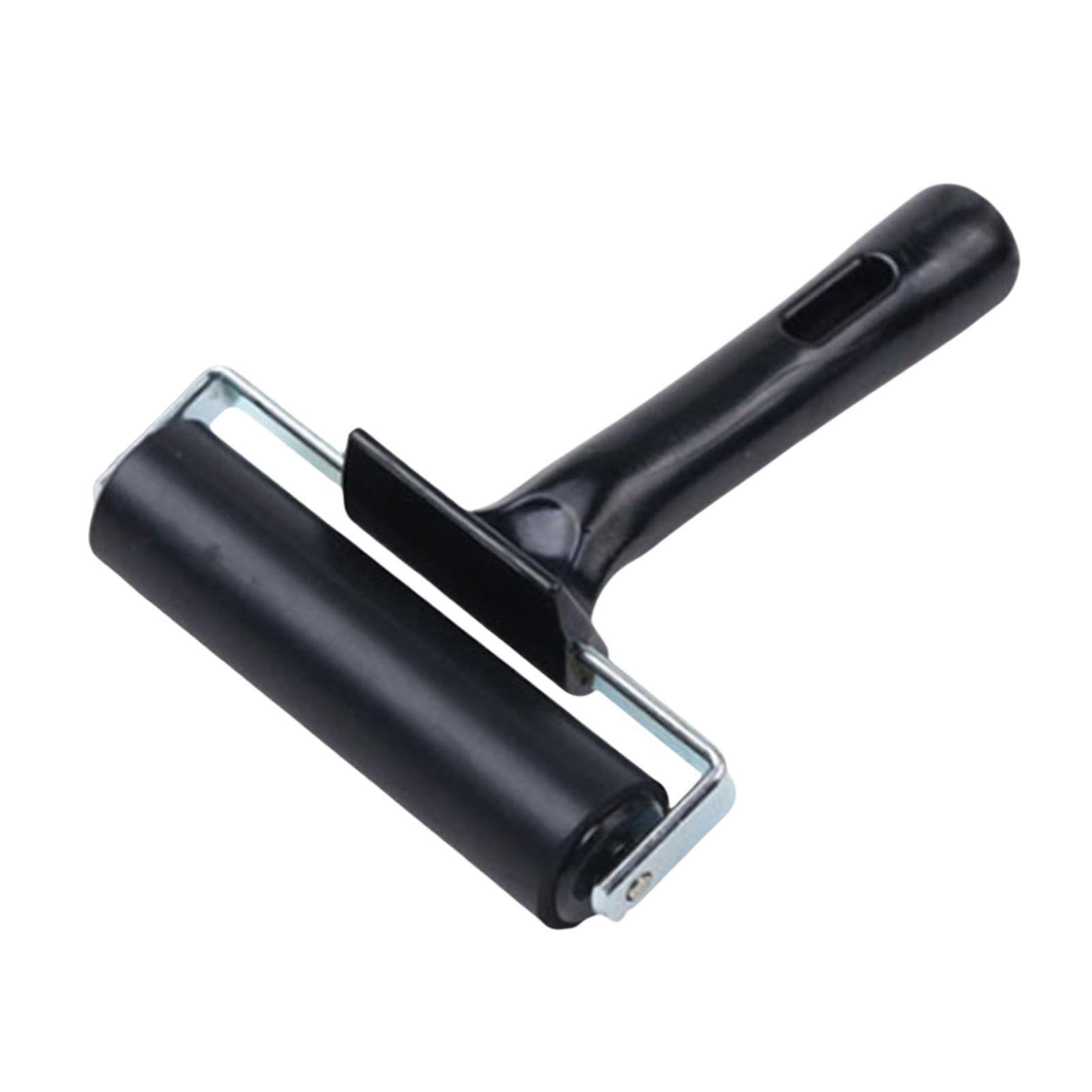 Quxvuis Versatile Vinyl Brayer Roller With Wood Handle Tool For Printmaking Murals Home Decor Crafts And Other For Creative Projects Painting Rubber Roller