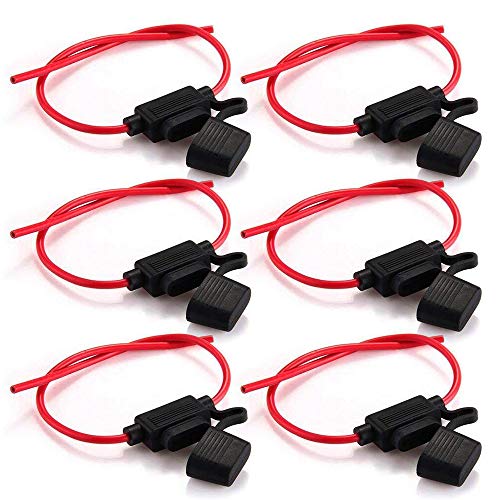 Rovtop 6Pcs Scatola Portafusibili per Fusibili Lamellari Auto, Impermeabile, con Corpo Completamente Incapsulato, Misura M