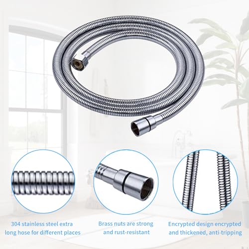 Image of Shower Enema System with 59 Inches Hose, Diverter, Water Control Valve for Men and Women Portable Cleaning, Enema Nozzle Kit Cleaner Attachment