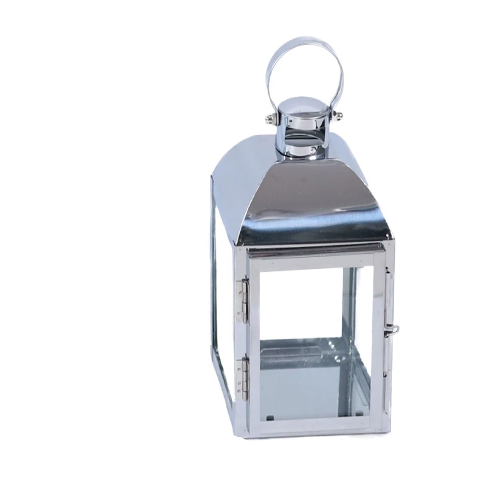 Decorative Lanterns Windproof Stainless Steel Candle Holder,Lantern,Hurricane Candleholder, Stand,Wind Lamp, Candlestick,Wedding Centerpieces(A17 11x10.5x23.5cm)