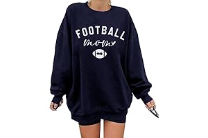 MNLYBABY Football Sweatshirt Women Oversized Football Mom Pullover Tops