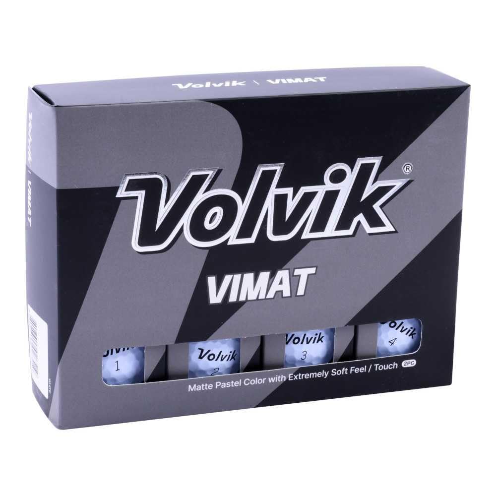 Volvik ViMat White Golf Balls – New for 2025, 85 Compression, Matte, 2 Piece Single Core, Enhanced Control, 12 Pack