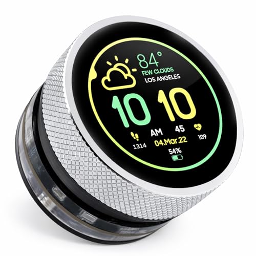 Image of 1.28inch ESP32-S3 Round Knob Touch Display, 240x240 HMI IPS Rotary Display Development Board, 2.4G WiFi and BLE Capacitive Touch Screen Compatible with Arduino IDE and The LVGL Library