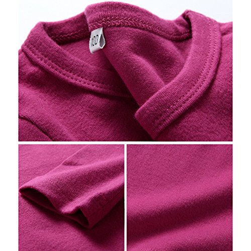 Image of KISBINI Unisex Girls 100% Cotton Long Sleeve T-Shirt Top Tees