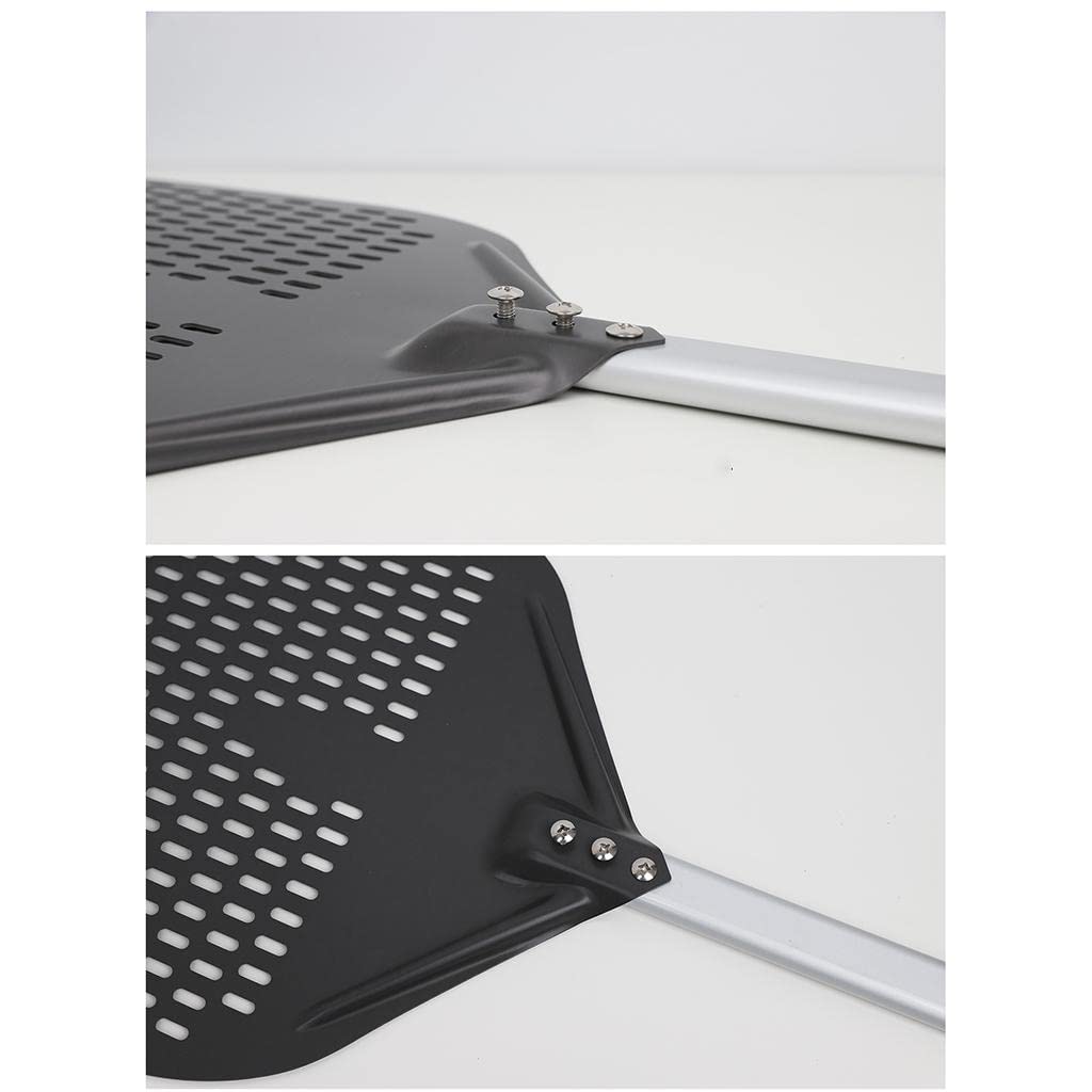 Pala per pizza professionale in alluminio, 12 in 40 cm, manico anodizzato