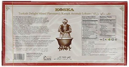 Koska MIxed Flavoured Turkish Delight 17.6 Oz / 500 Gr
