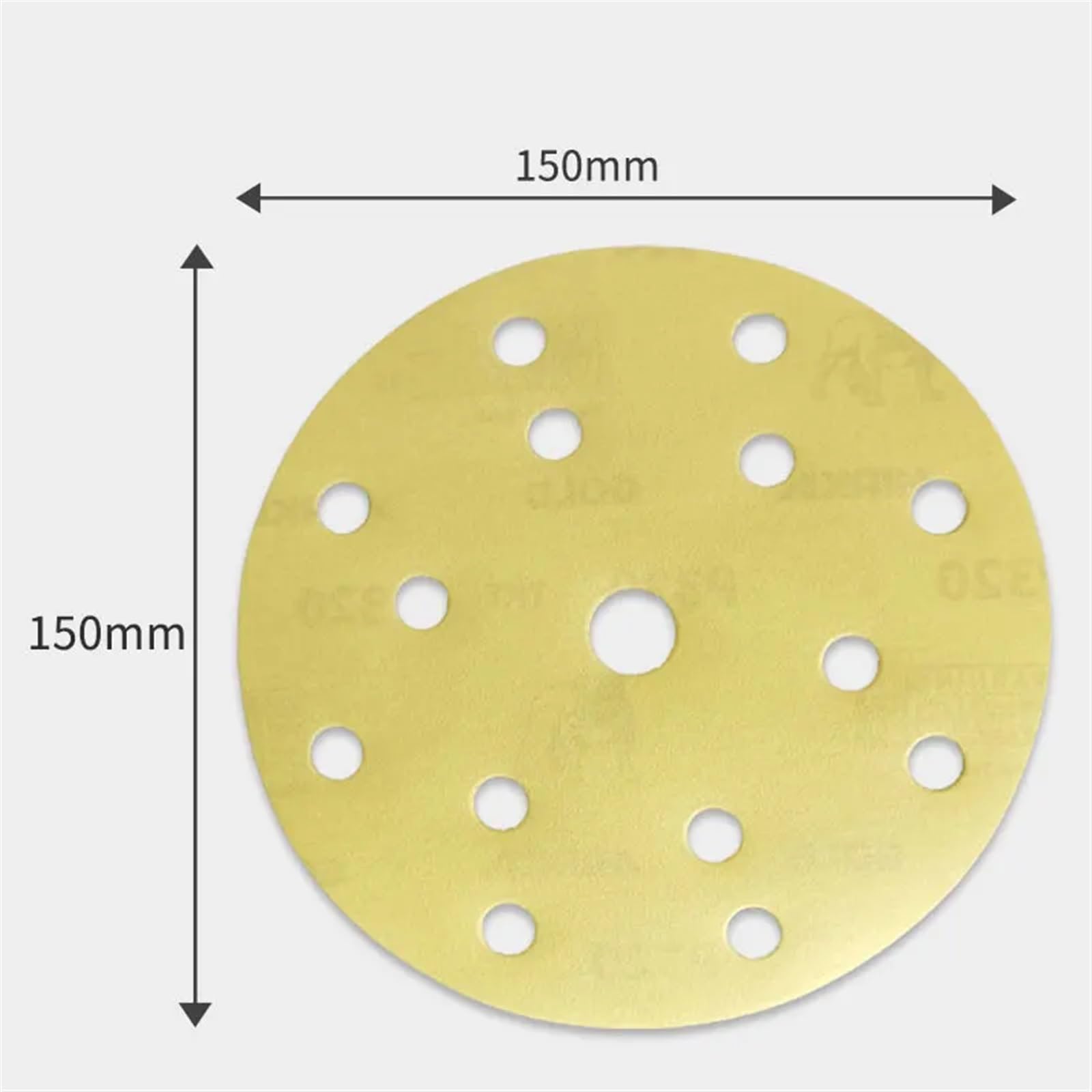 Dischi Abrasivi 10 pezzi di carta vetrata da 6 pollici a 15 fori, disco abrasivo 150 mm, grana 80/500, a umido e a secco, for levigatrice(100 pcs,180)