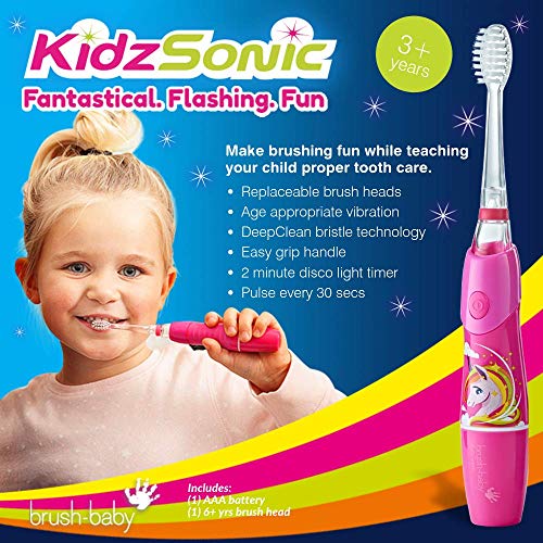 Brush Baby KidzSonic Spazzolino elettrico per