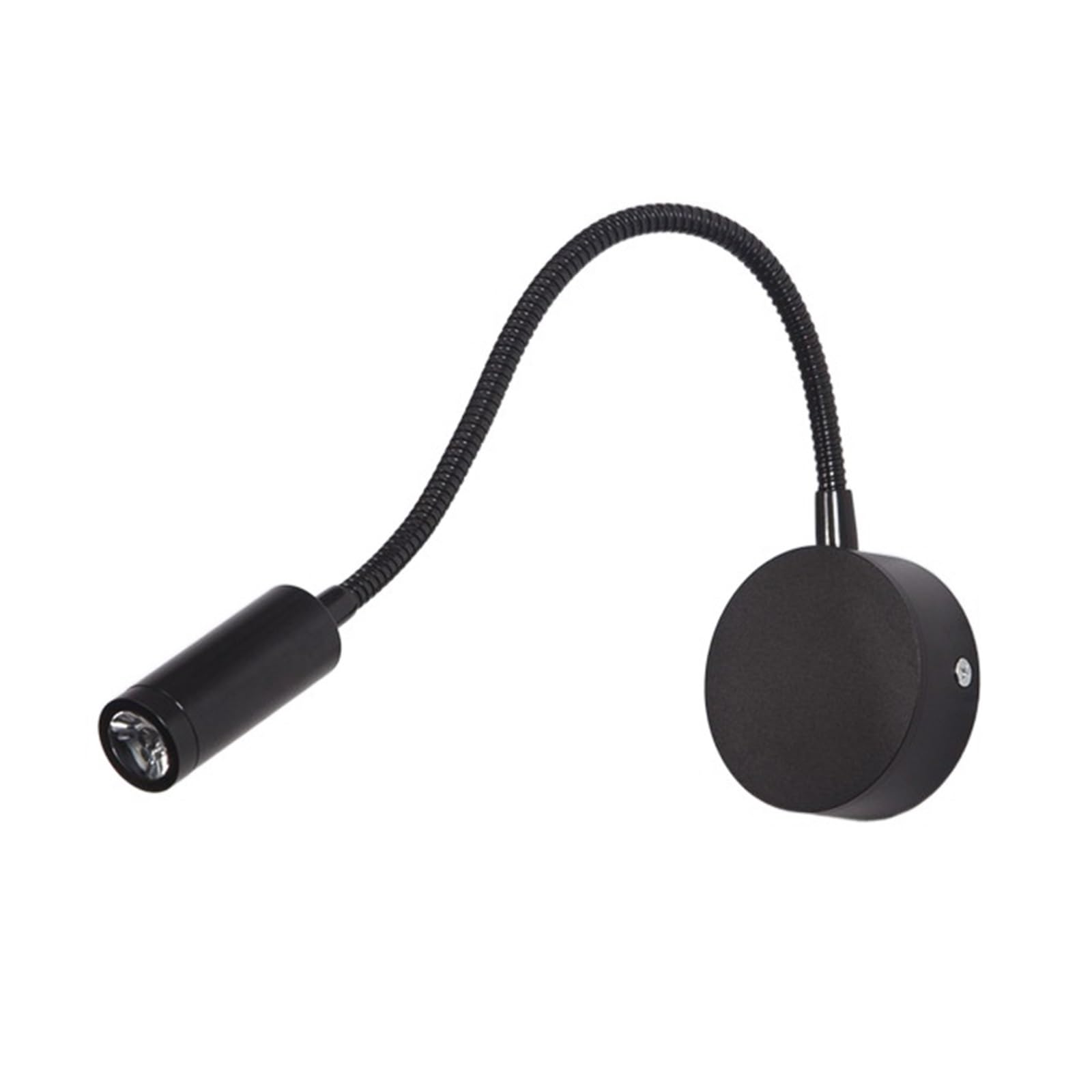 CCZRD 3W Reading Wall Lights with Switch Adjustable Bedroom Bedside Sconces Wall Mounted Study Lamps Fixture(Cold White,Black 4) — image 1