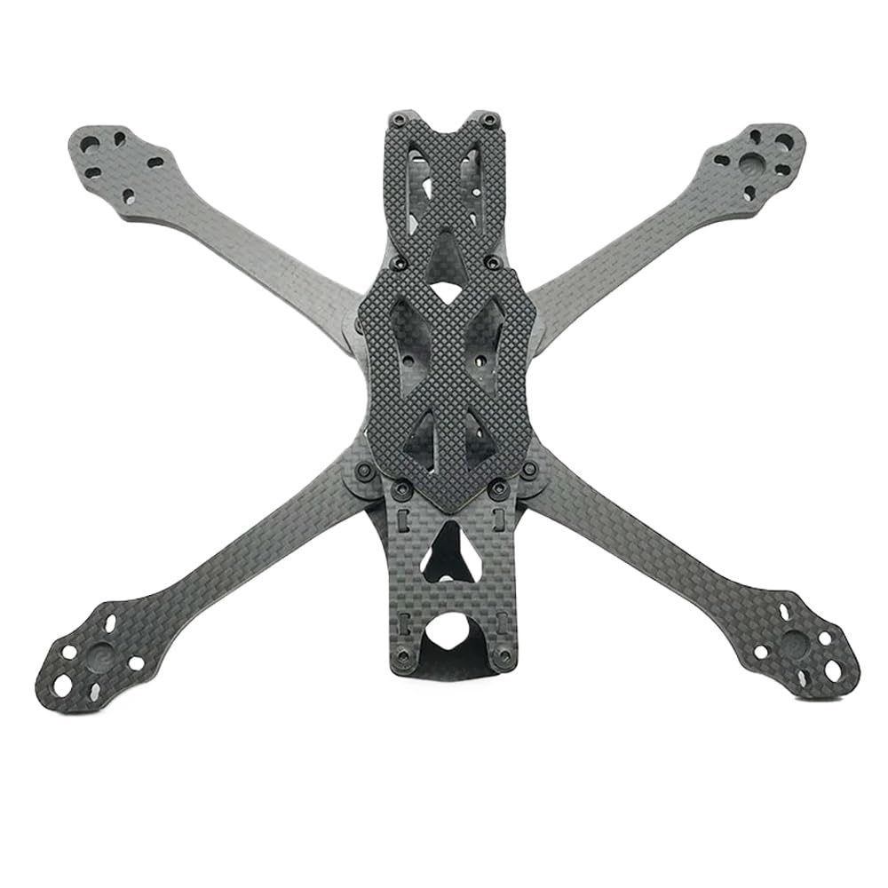 RC 5 cali 225 mm zestaw ramek quadcoptera z włókna węglowego kompatybilny z modelami dronów wyścigowych FPV Freestyle 5,5 mm ramiona