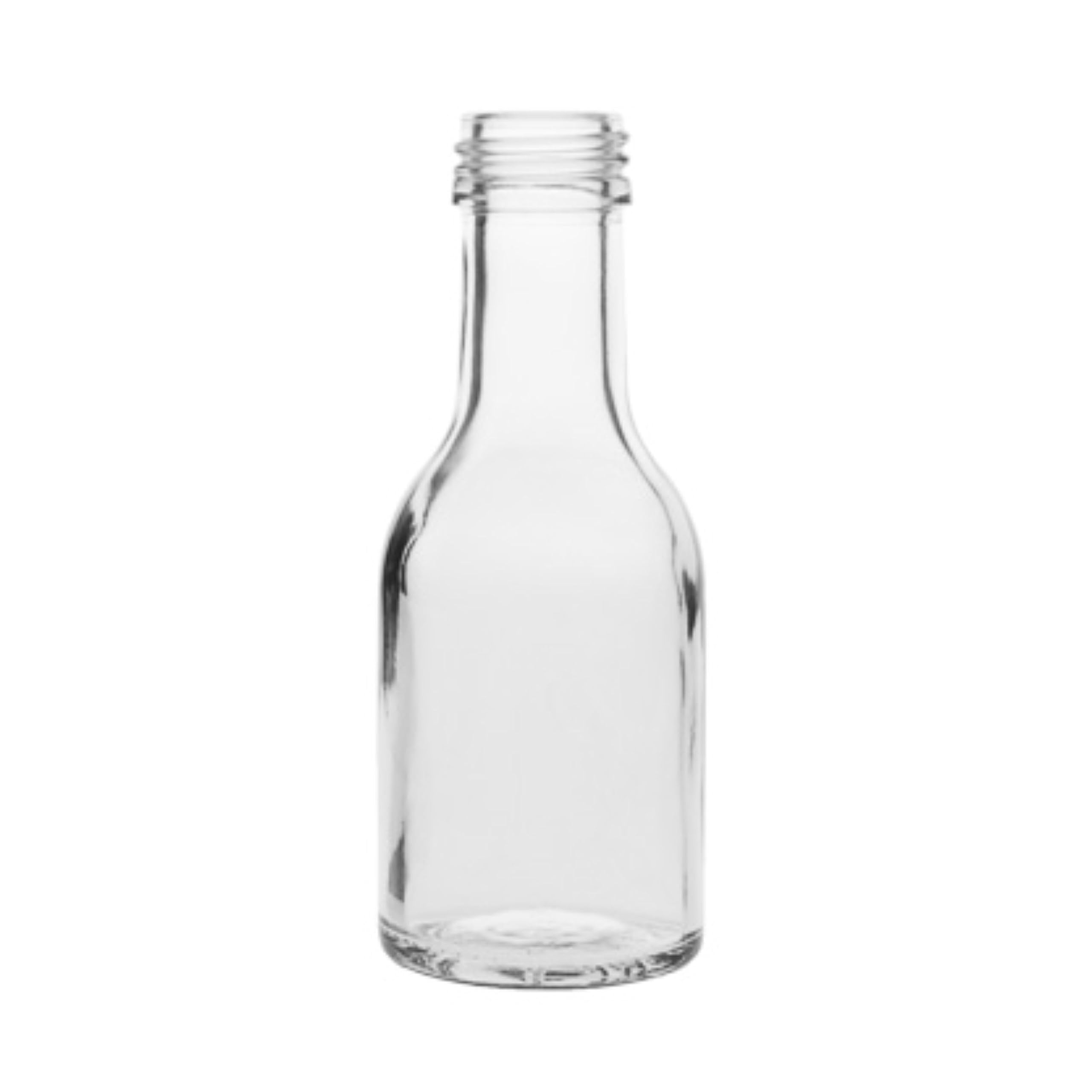 Viva-Haushaltswaren - Juego de Botellas de Cristal (con tapón de Rosca, 32 Unidades, 100 ml, rellenables, Incluye Embudo Blanco de 5 cm de diámetro)