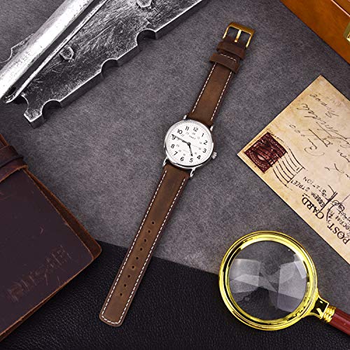 Image of Ritche Christmas Gift Quick Release Leather Watch Bands Genuine Watch Straps for Men Women Top Grain Leather Watch Strap, White Elephant Gifts, Stocking Stuffers for Men, Father's Day gifts