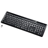 静音スリムキーボード ブラック SKB-WL29BK