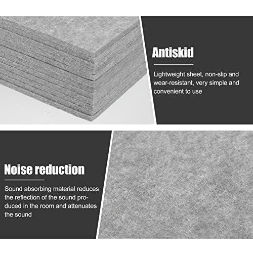 Paneles acústicos de absorción LIFKOME 12 piezas, tableros autoadhesivos para aislamiento de sonido para estudios en casa, material de poliéster duradero para insonorización miniatura 7