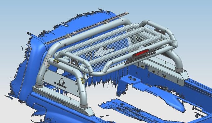 Miniatura 4 de Black Horse Off Road Atlas - Barra antivuelco negra compatible con Nissan Frontier ATRB7BK 2005-2021