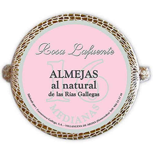 Almejas al natural de las Rías Gallegas Rosa Lafuente - 16 Piezas Medianas