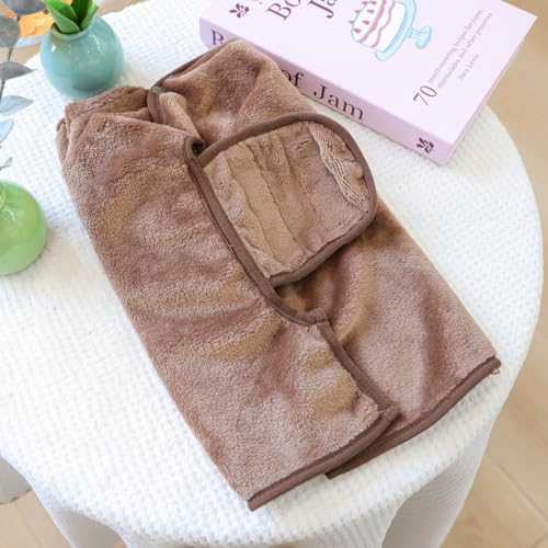 Bata para perros con capucha absorbente y seca rápido miniatura 3