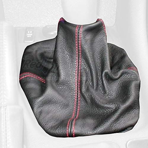 RedlineGoods Shift Boot - Automatic Compatible with Mitsubishi GTO/3000GT 1990-00. Tailor Made - not Universal. Genuine top-Grade Italian Black Suede (Alcantara) with Silver Thread