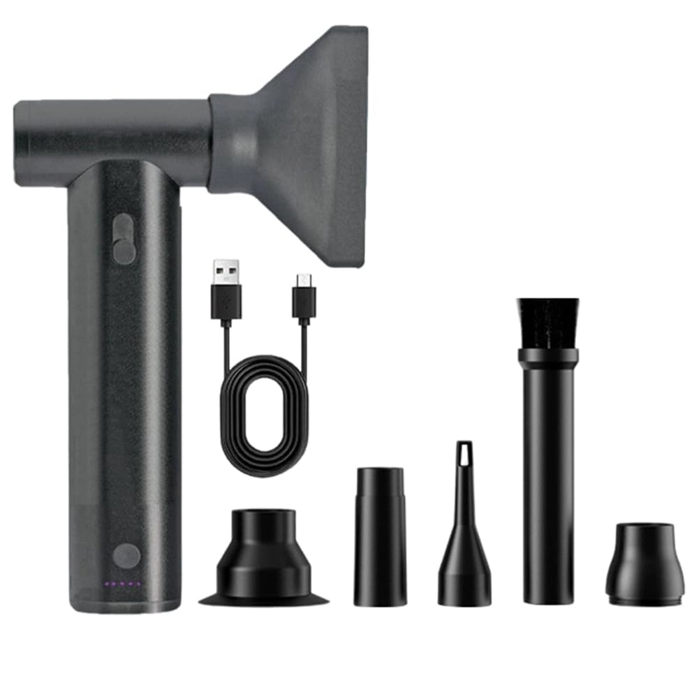 Xnuiasqe Air Blower Vacuum Cleaner 130000 Rpm 8000Mah Pc Dusters Rechargeable Cordless Air Blower 200G For Keyboard Computer