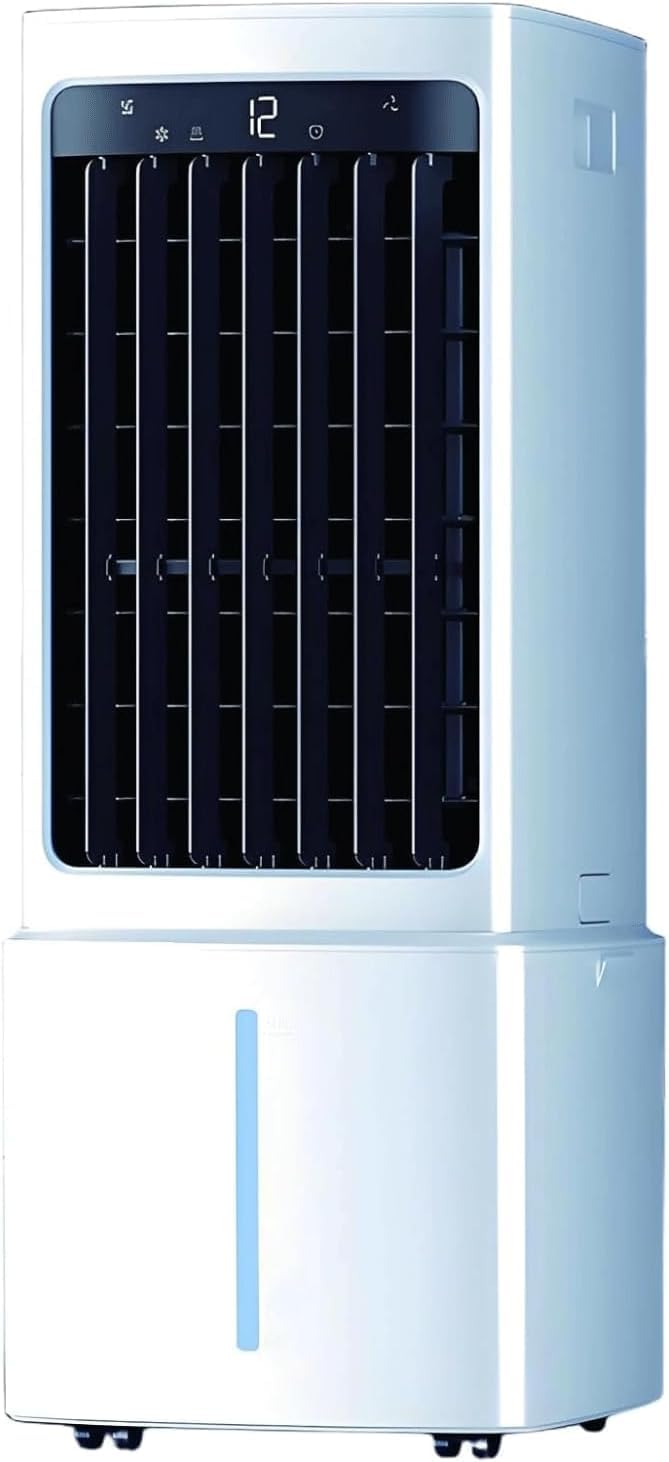 Raffrescatore evaporativo Portatile con Serbatoio Acqua da 12L, Oscillazione 90°, 3 velocità e Timer 12H per Camera da Letto, Ufficio casa - Sistema climatizzazione 3-in-1 Ventilatore umidificatore