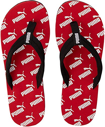 Image of PUMA Unisex Adult's Beach & Pool, Red (High Risk Red Black White 01), 15 (51 EU)