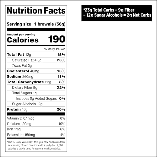 Image of Quest Nutrition Bake Shop, Chocolate Brownies, 10g Protein, 2g Net Carbs, 1g Sugar, Protein Snack, (Pack of 20)