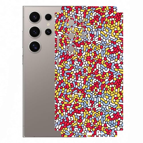 Image of AtOdds Mobile Skin Sticker Wrap | Compatible for Samsung S24 Ultra (5g) | Scratchproof Matte Finish | Full Coverage for All Sides & Camera Protection (Design - Beans)
