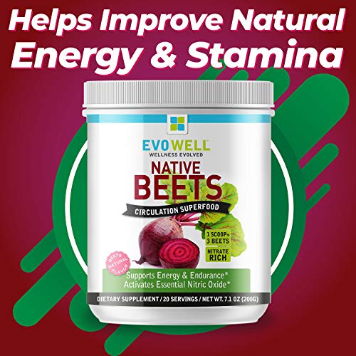 EVOWELL-Native-Beets-Circulation-Superfood-Supports-Energy-and-Endurance-White-71-Ounce